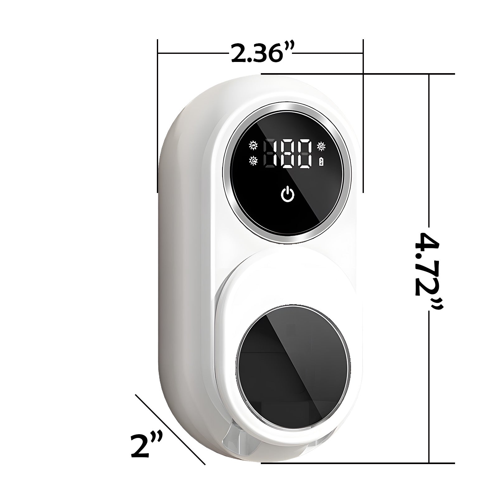 UV Disinfecting Toothbrush Holder Wall Mounted with Cover, Auto Open/Close Covered for Bathroom