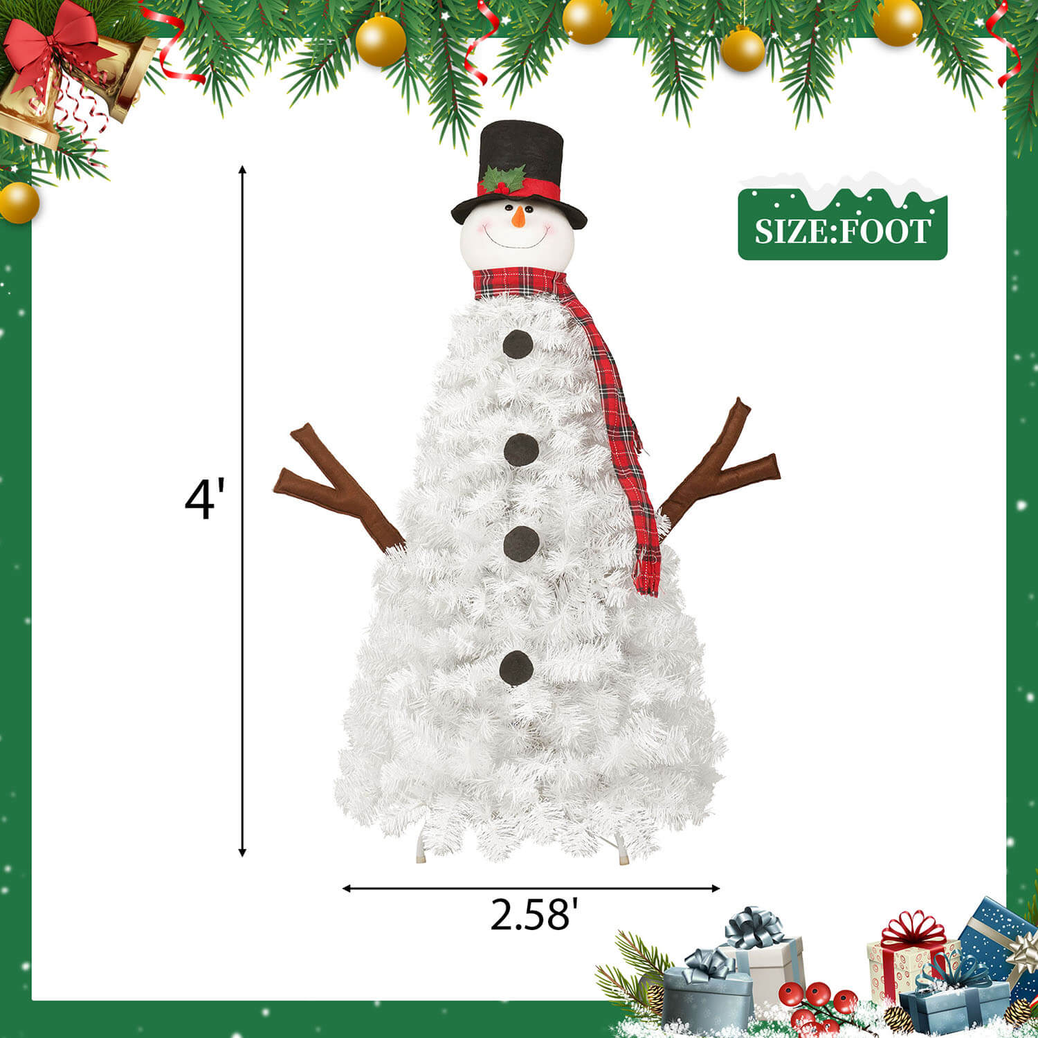 Viral snowman Christmas tree decoration for home and office