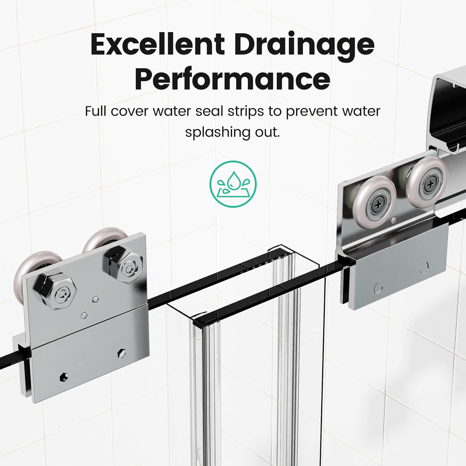 W1552GTP175007 Shower Door Double Roller Design Instructions
