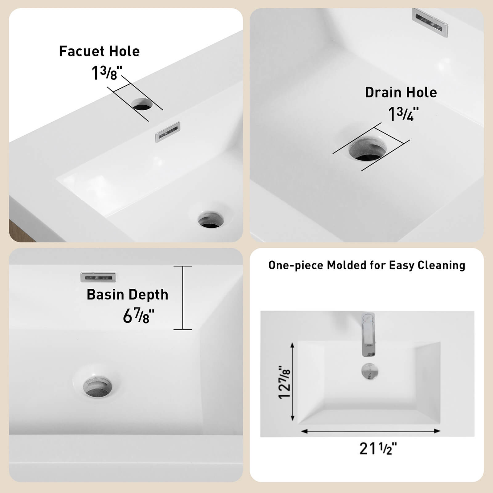 W1573GTP211173 Pre drilled mounting holes
