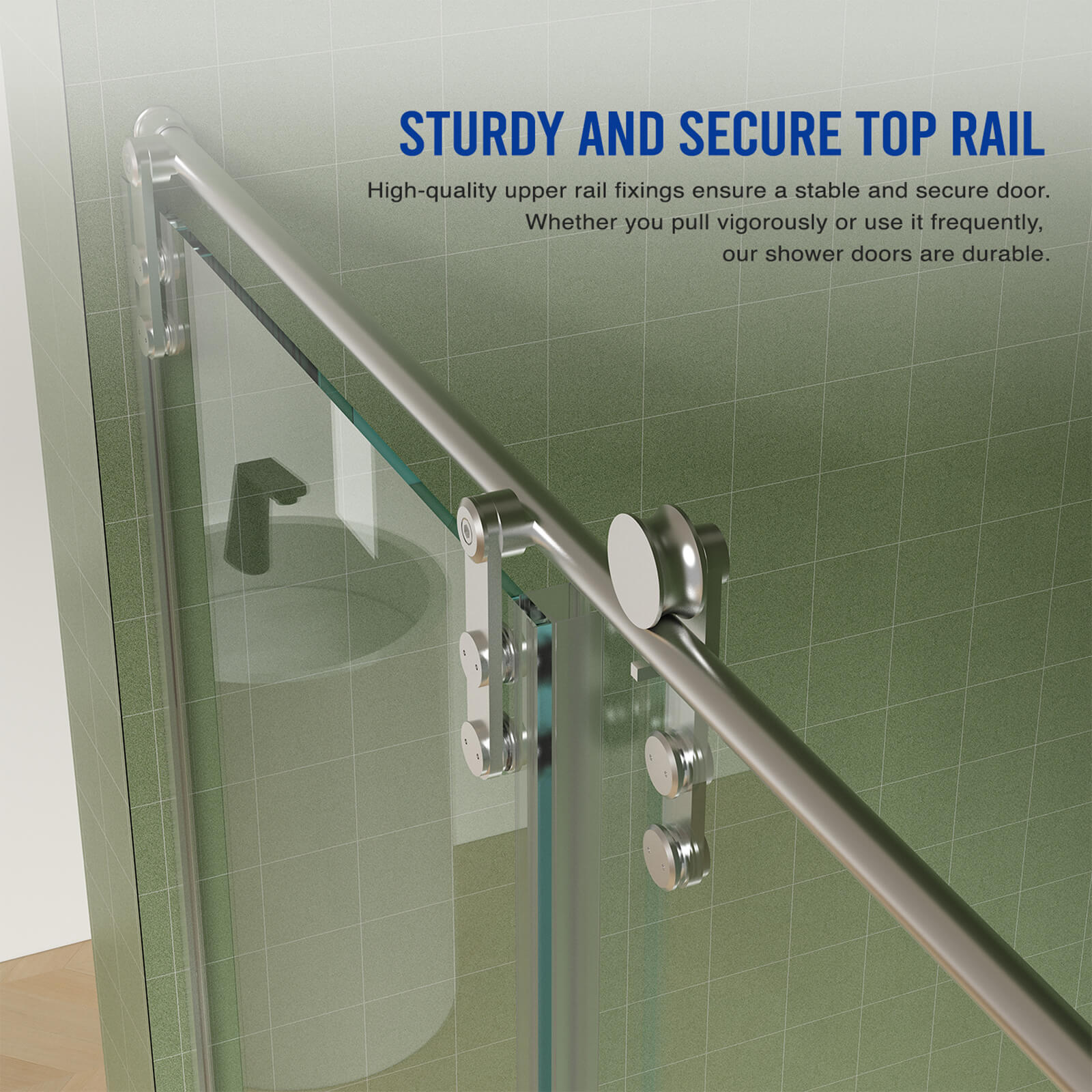 W2011GTP198050 shower door stabilization bar details