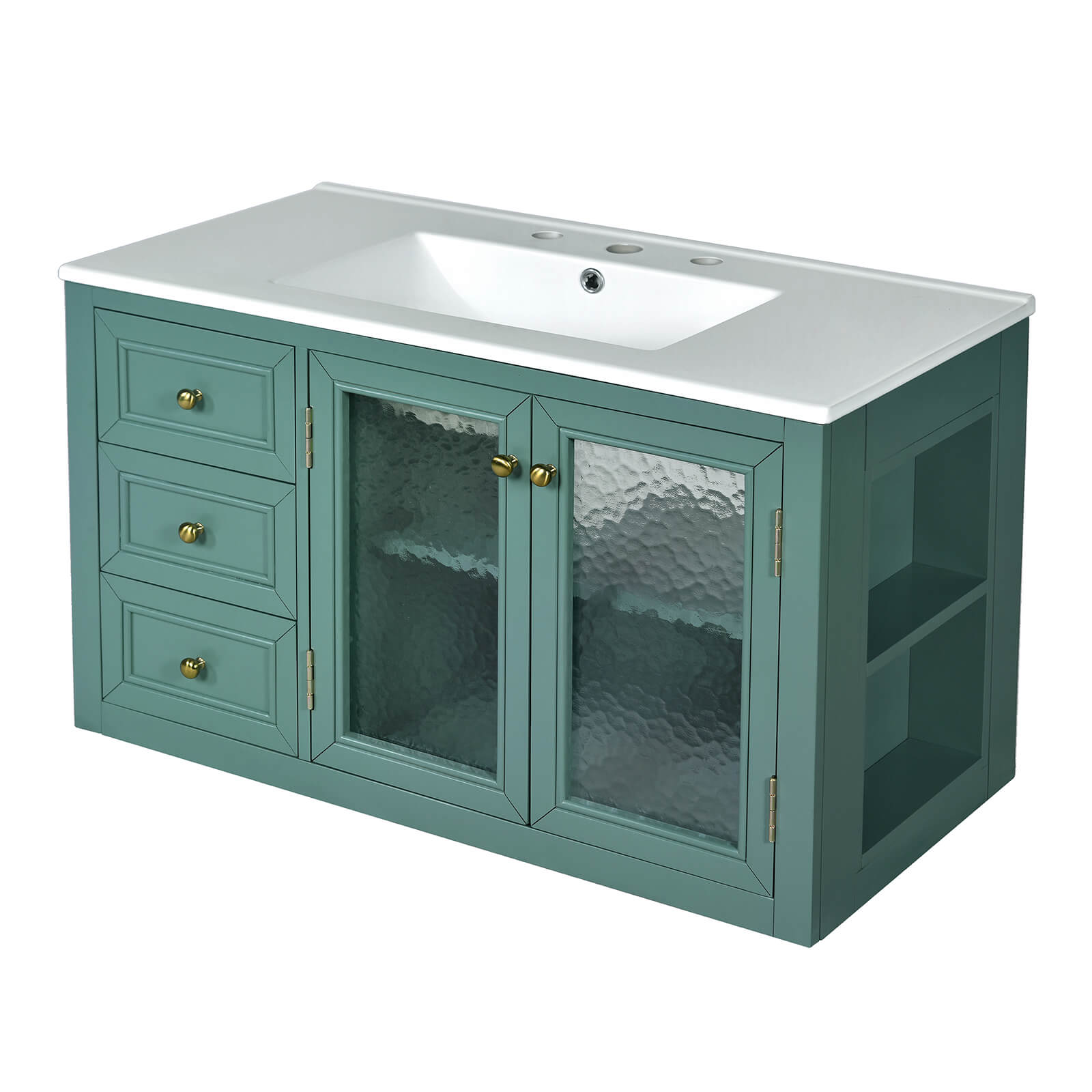 Wall Mounted Bathroom Vanity 36 Inch with Large Storage Space