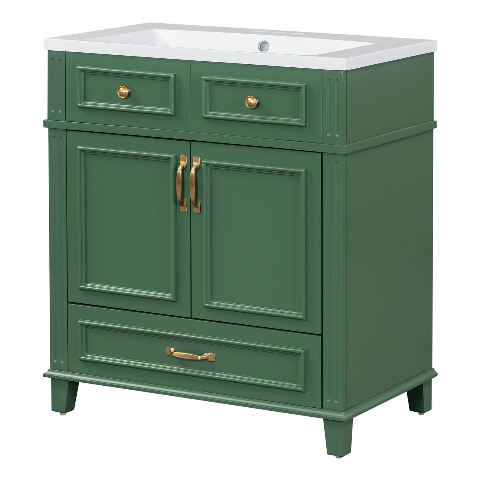 Waterproof MDF and solid wood vanity cabinet