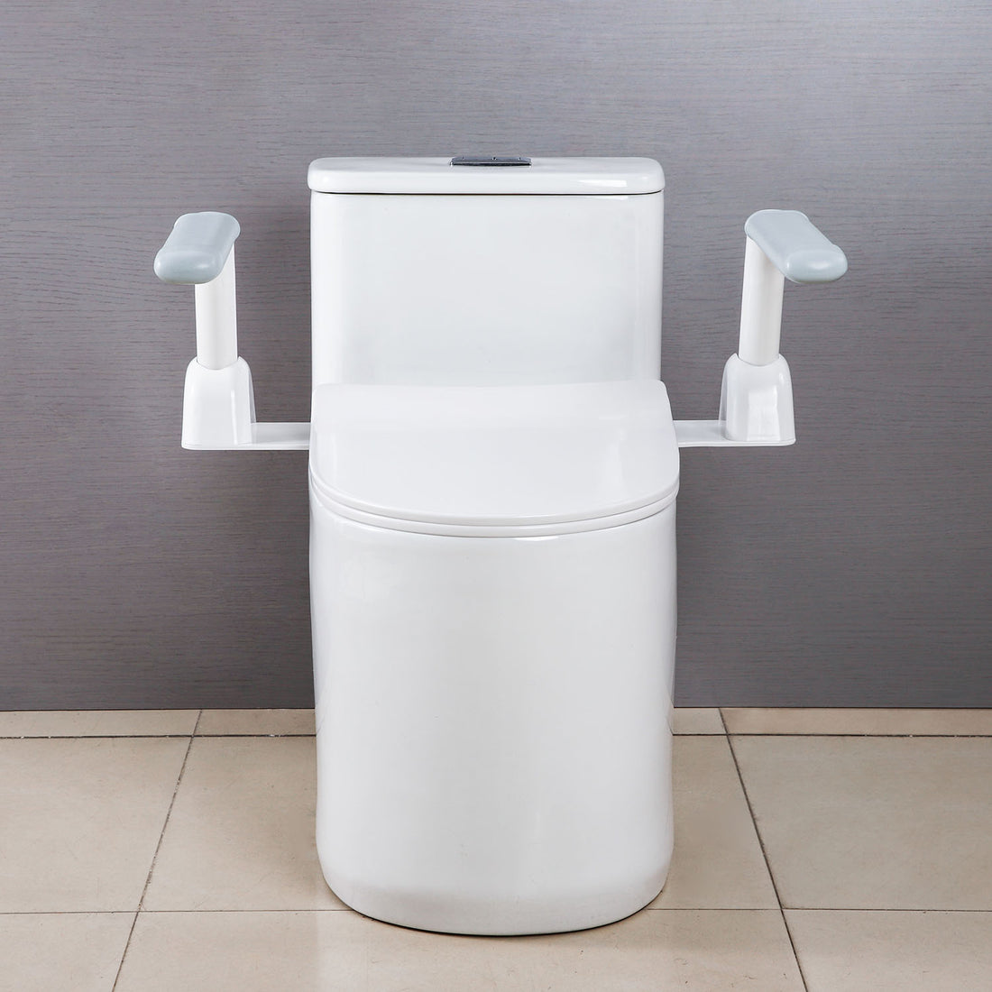 Widened ABS Non-Slip Toilet Safety Rail in Carbon Steel