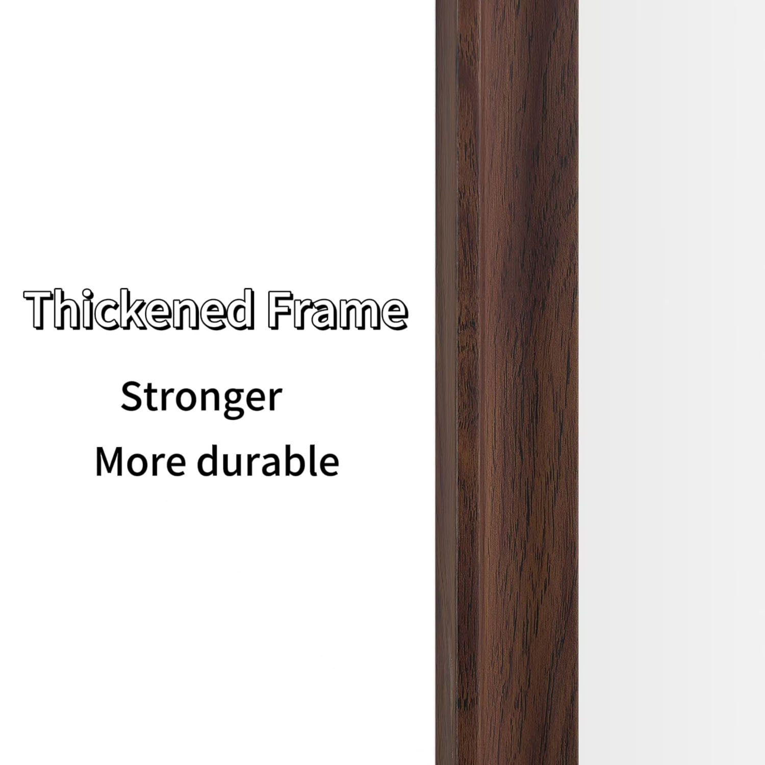 70"x31" Vintage Full Length Wall Mirror with Faux Wood Frame