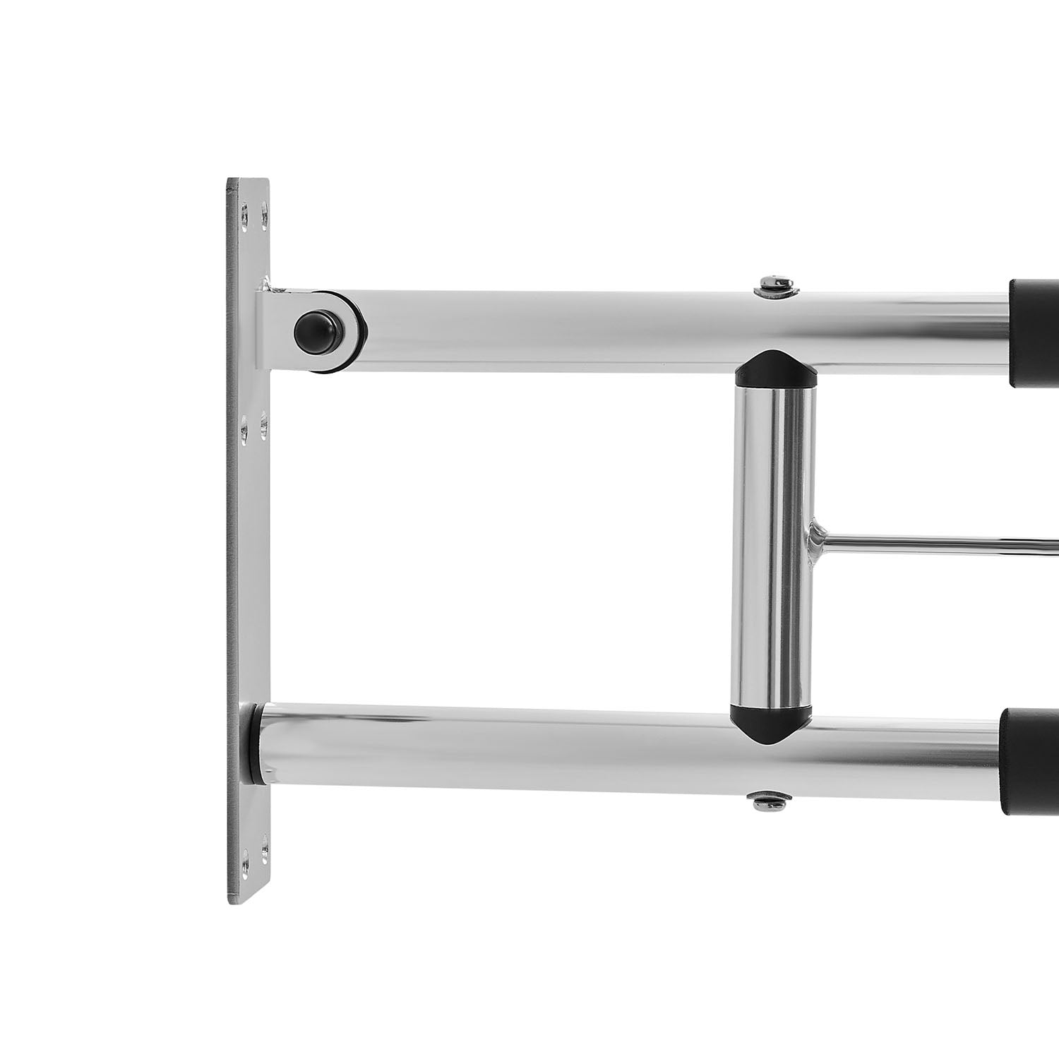 bathroom folding grab bar with reinforced structure for reliable toilet support