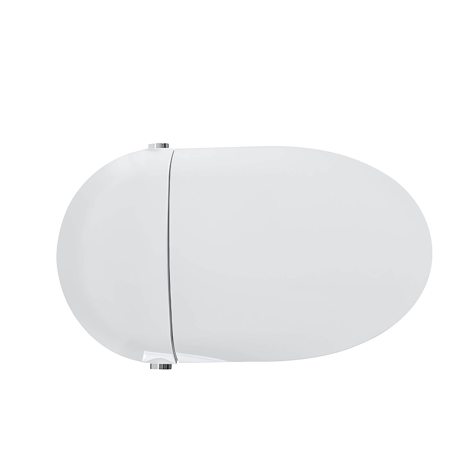 close up of digital display on smart bidet toilet
