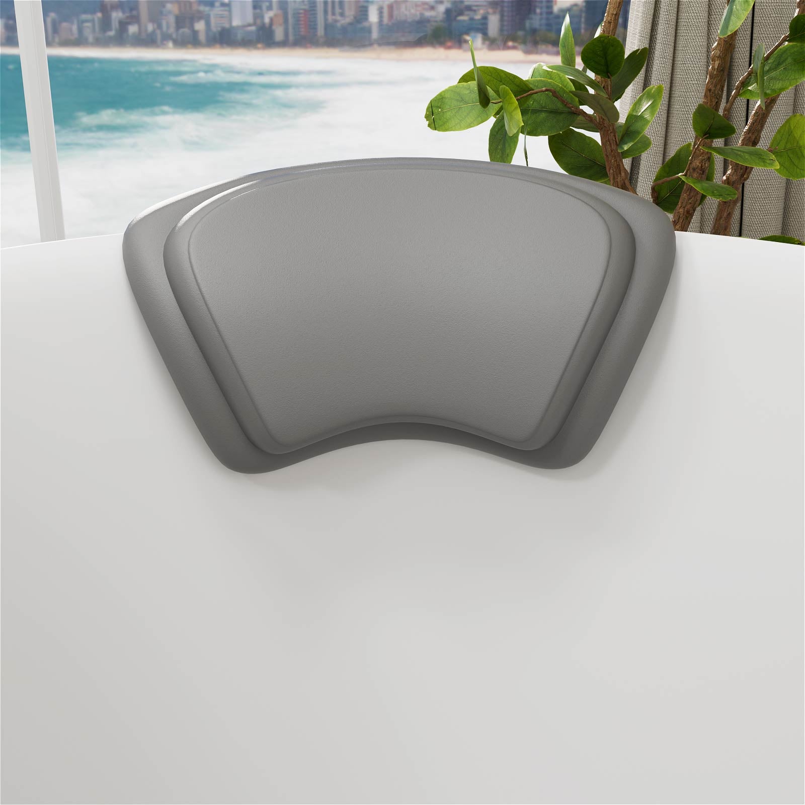 comfortable bath pillow for relaxing in the tub