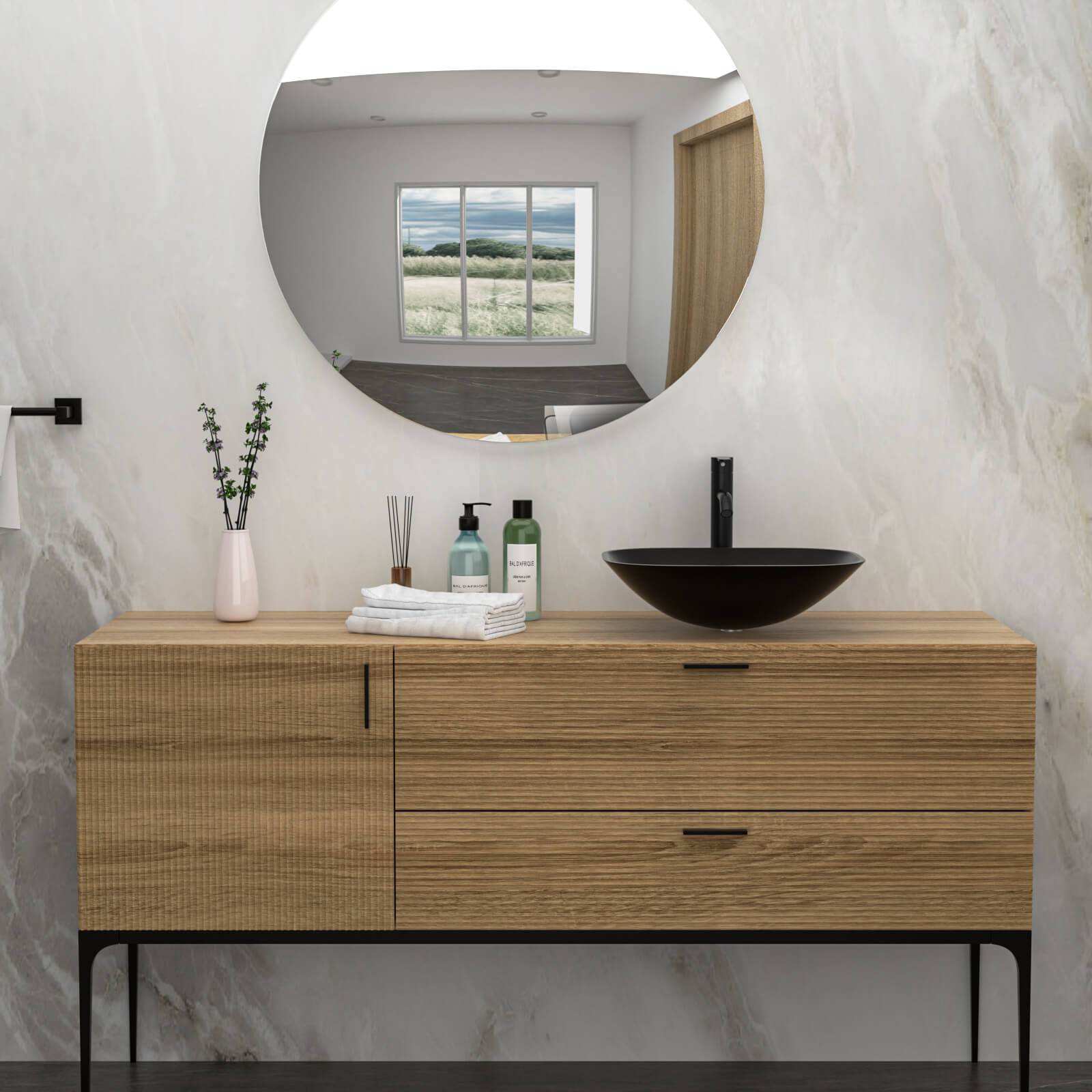 elegant bathroom fixture set with faucet and pop up drain
