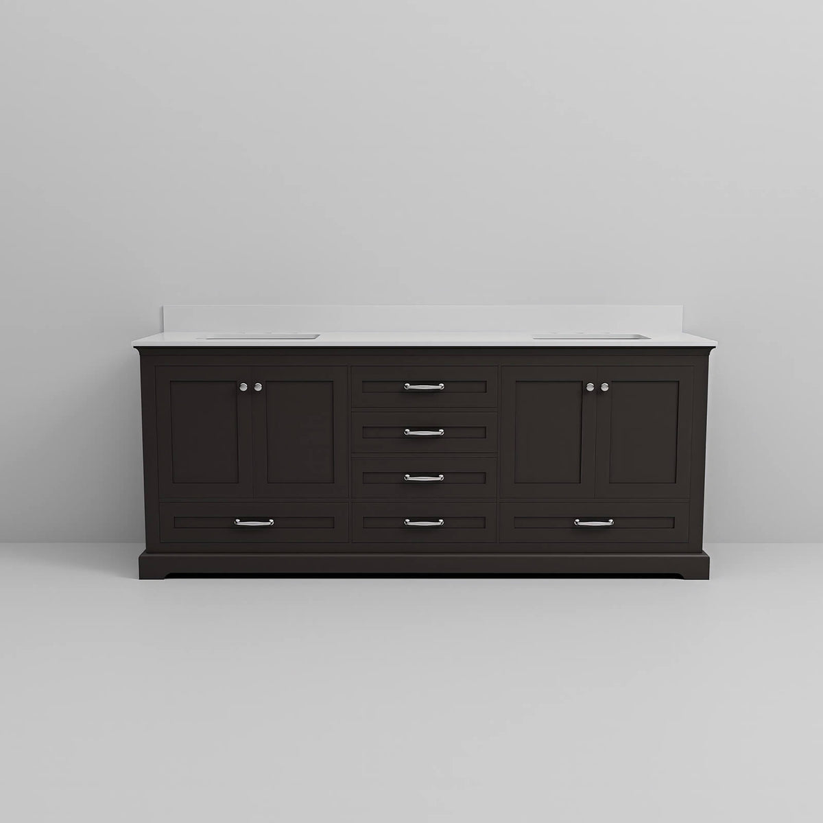 elegant bathroom furniture piece with deep espresso finish and clean lines