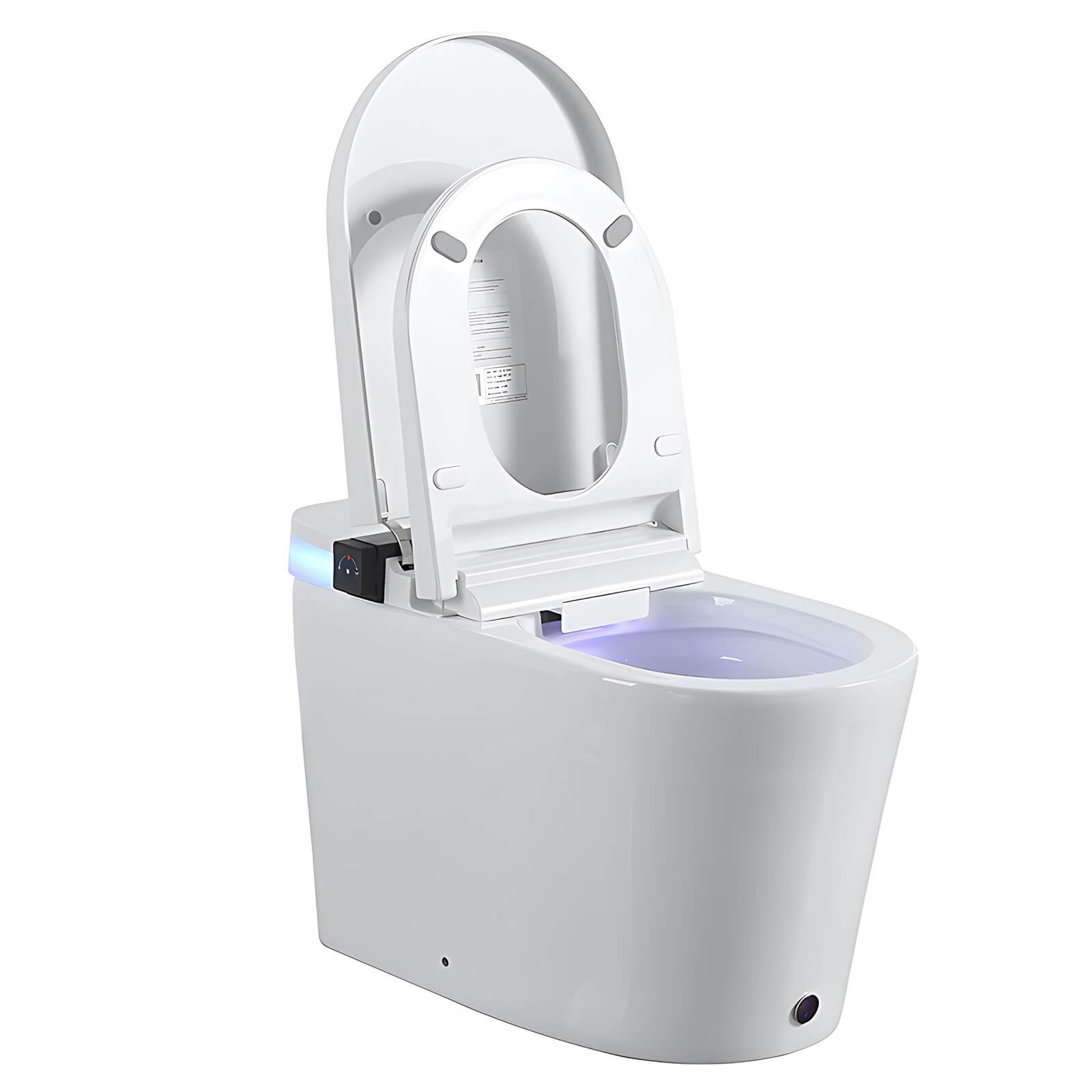 hands free smart toilet with radar motion sensor