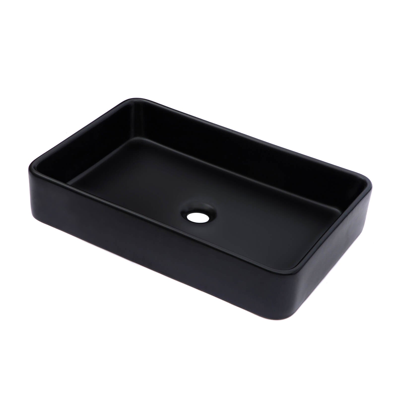 minimal black bathroom sink for industrial style bathrooms