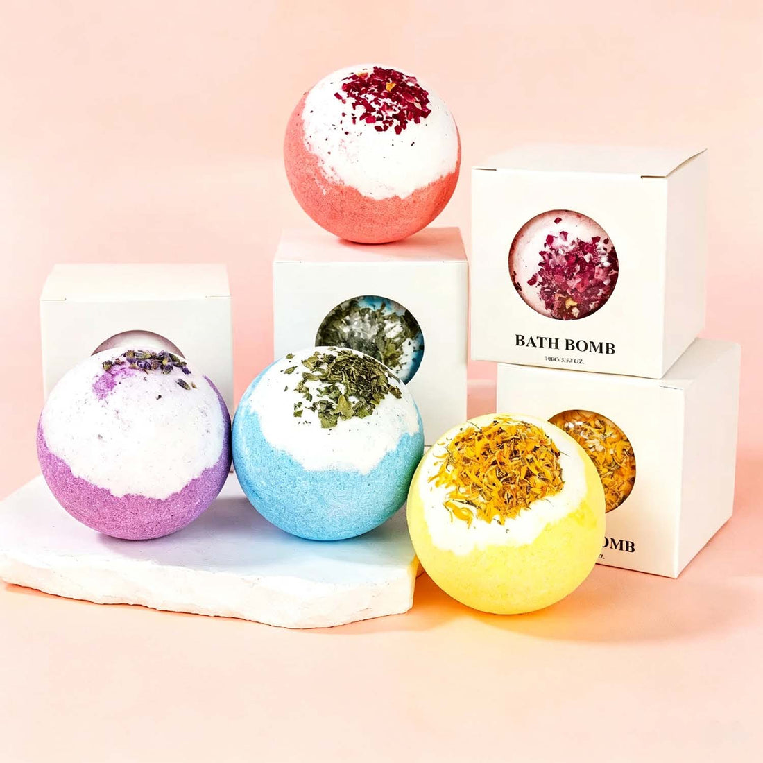 moisturizing bath bombs with essential oil