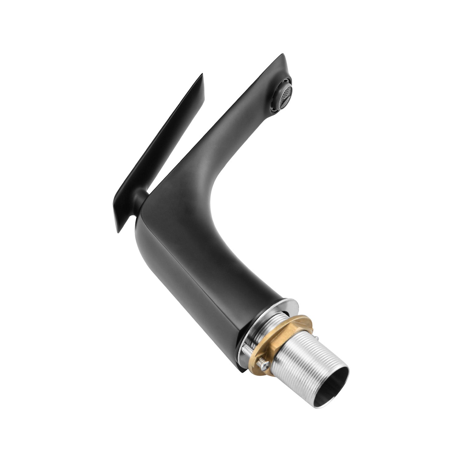 product details of Matte Black Single Hole Bathroom Sink Faucet