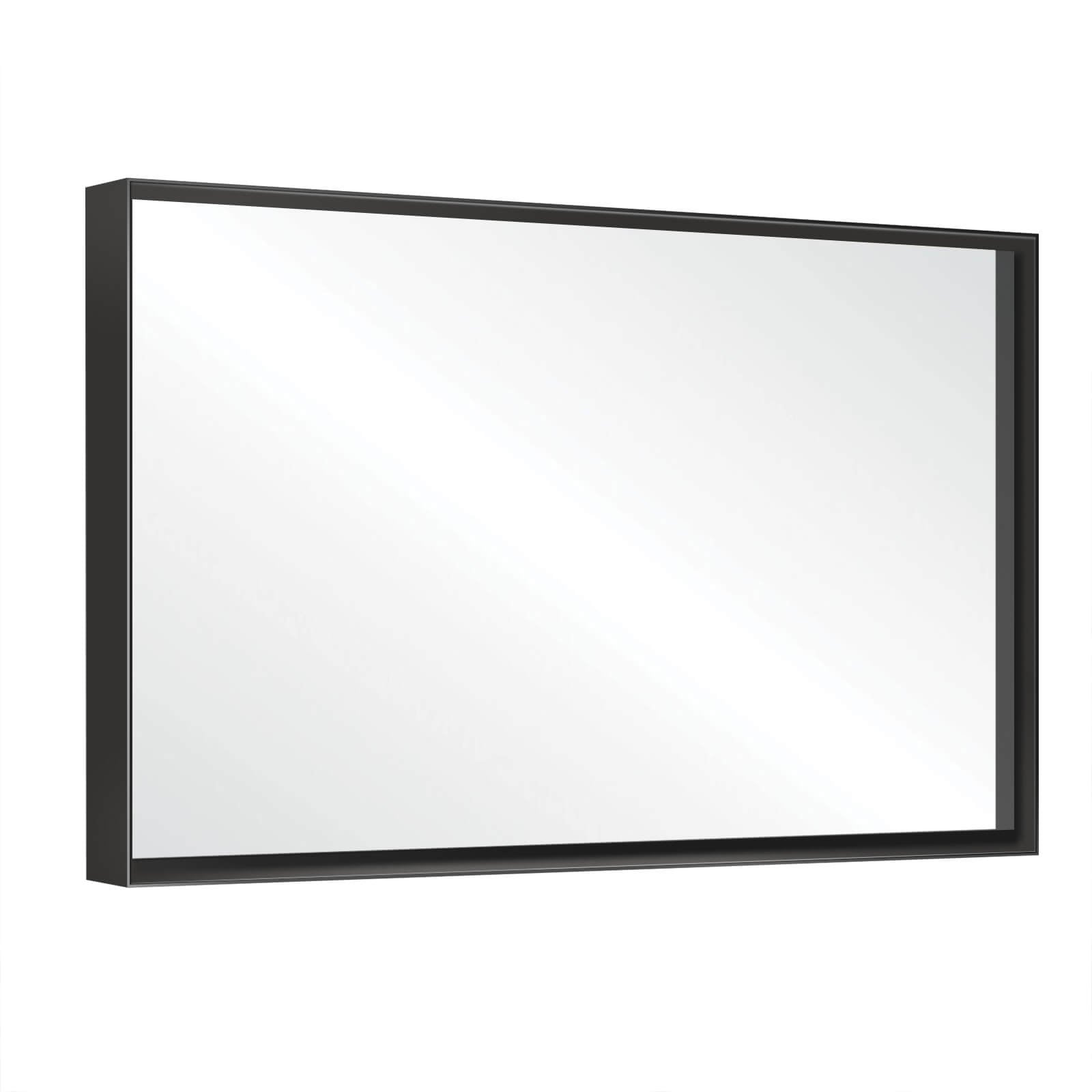 36" x 24" Aluminum Frame Bathroom Mirror with Beveled Edge