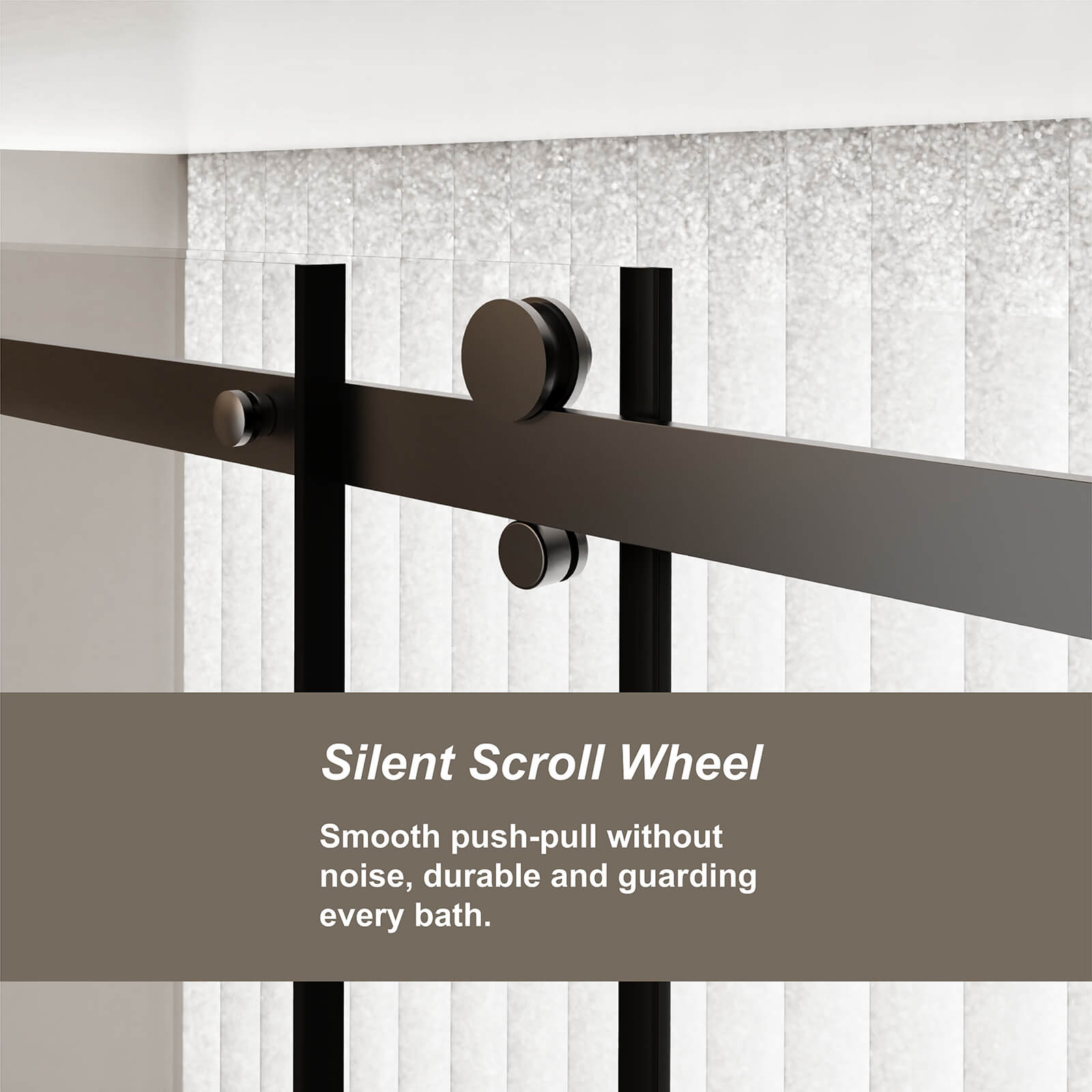 smooth glide zinc alloy rollers on shower door