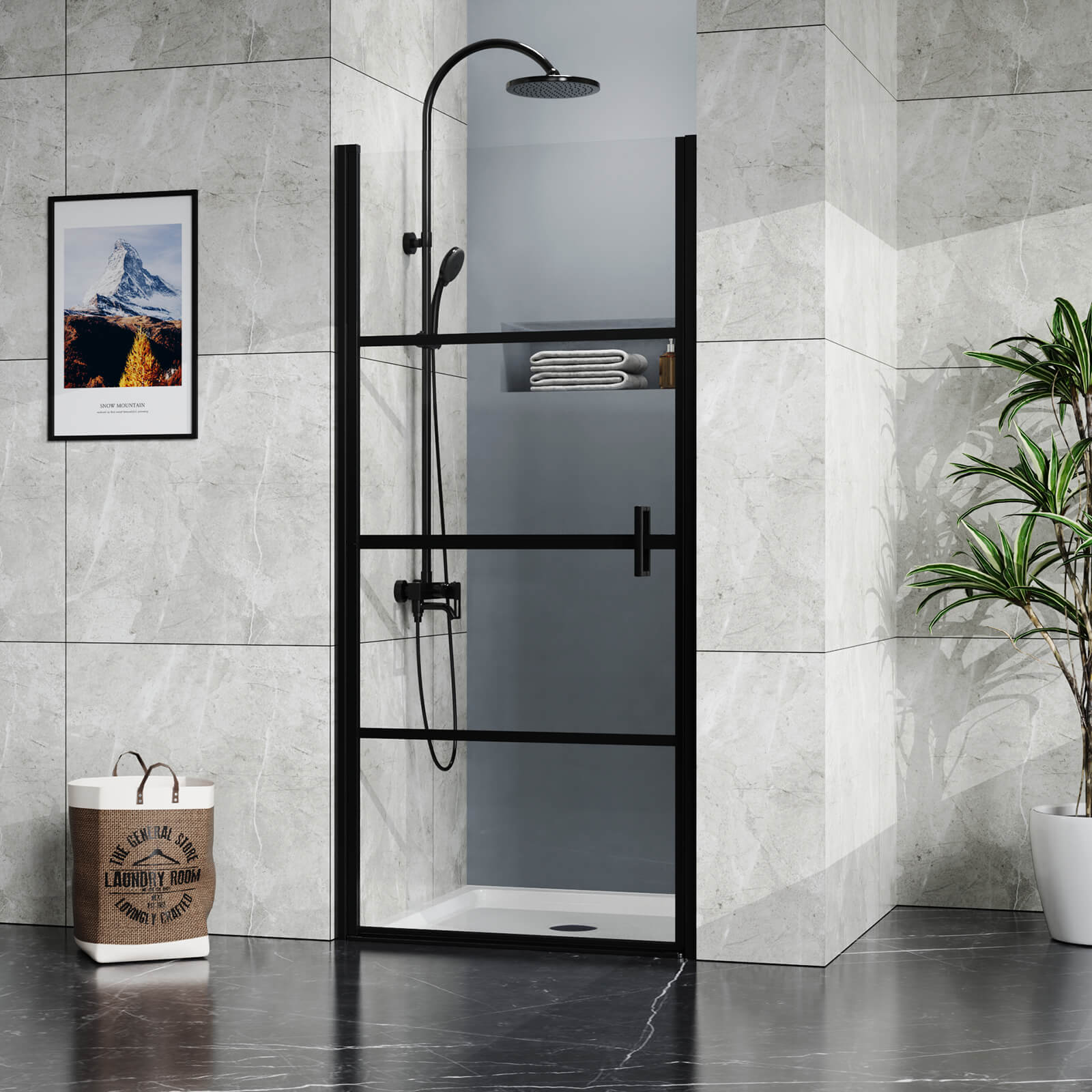 square acrylic shower pan with tile flange