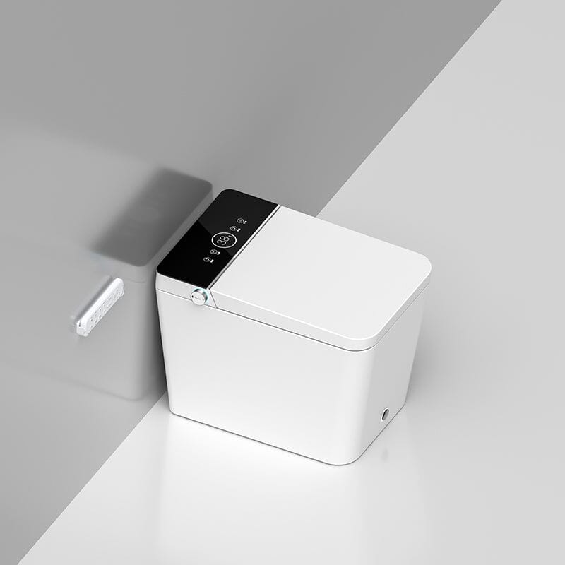 Modern Floor Mounted Small Size Square Smart Toilet for Small Bathrooms