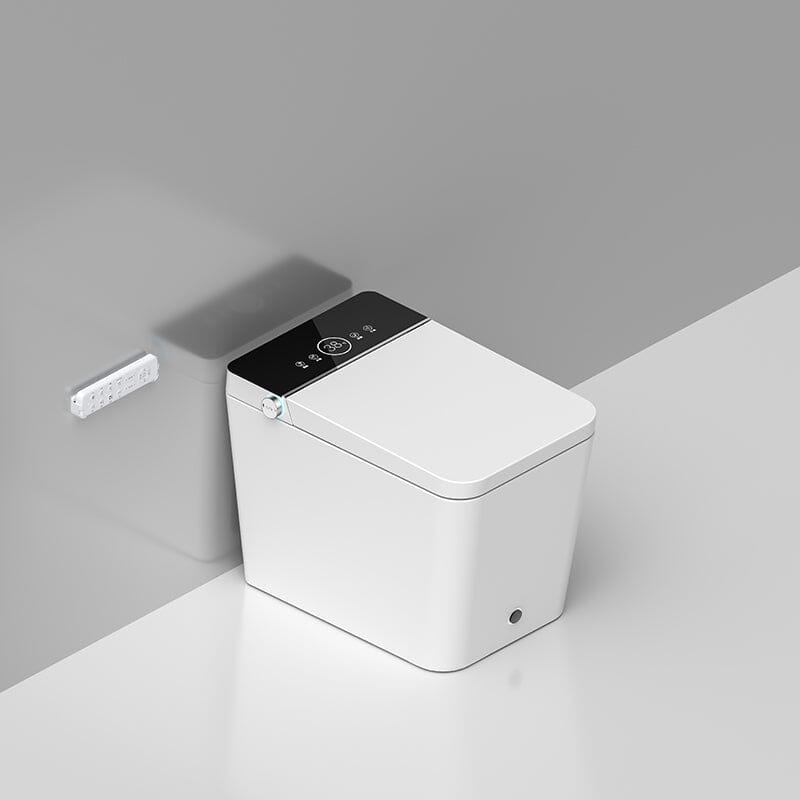 Modern Floor Mounted Small Size Square Smart Toilet for Small Bathrooms