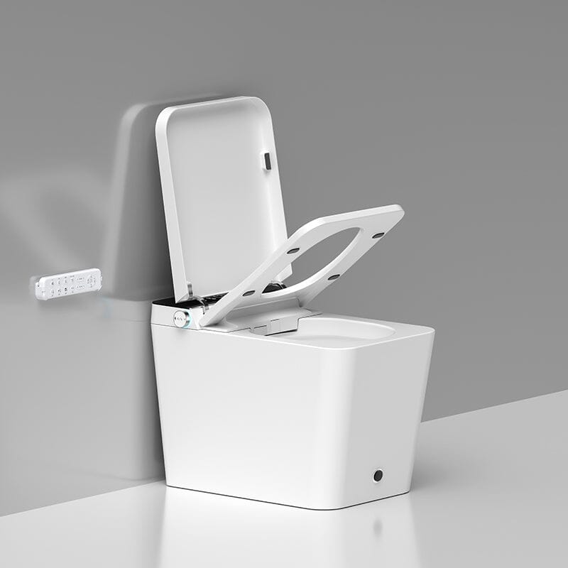 Modern Floor Mounted Small Size Square Smart Toilet for Small Bathrooms