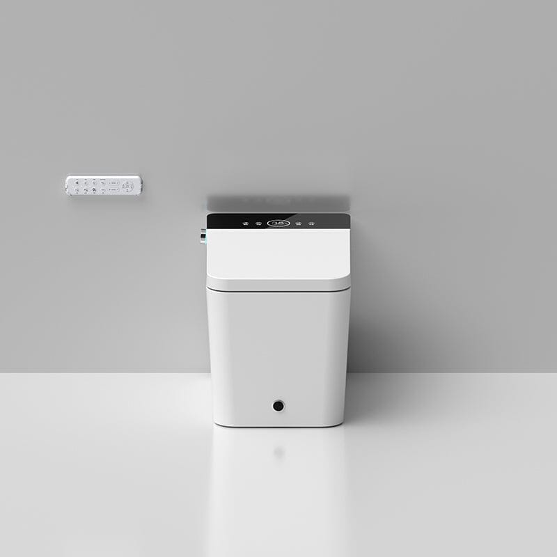 Modern Floor Mounted Small Size Square Smart Toilet for Small Bathrooms