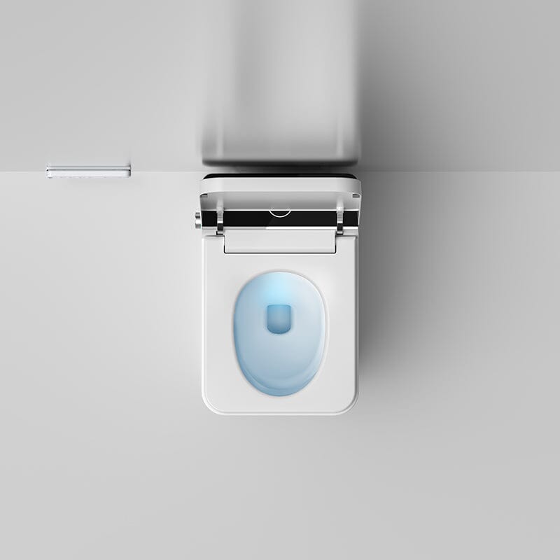 Modern Floor Mounted Small Size Square Smart Toilet for Small Bathrooms