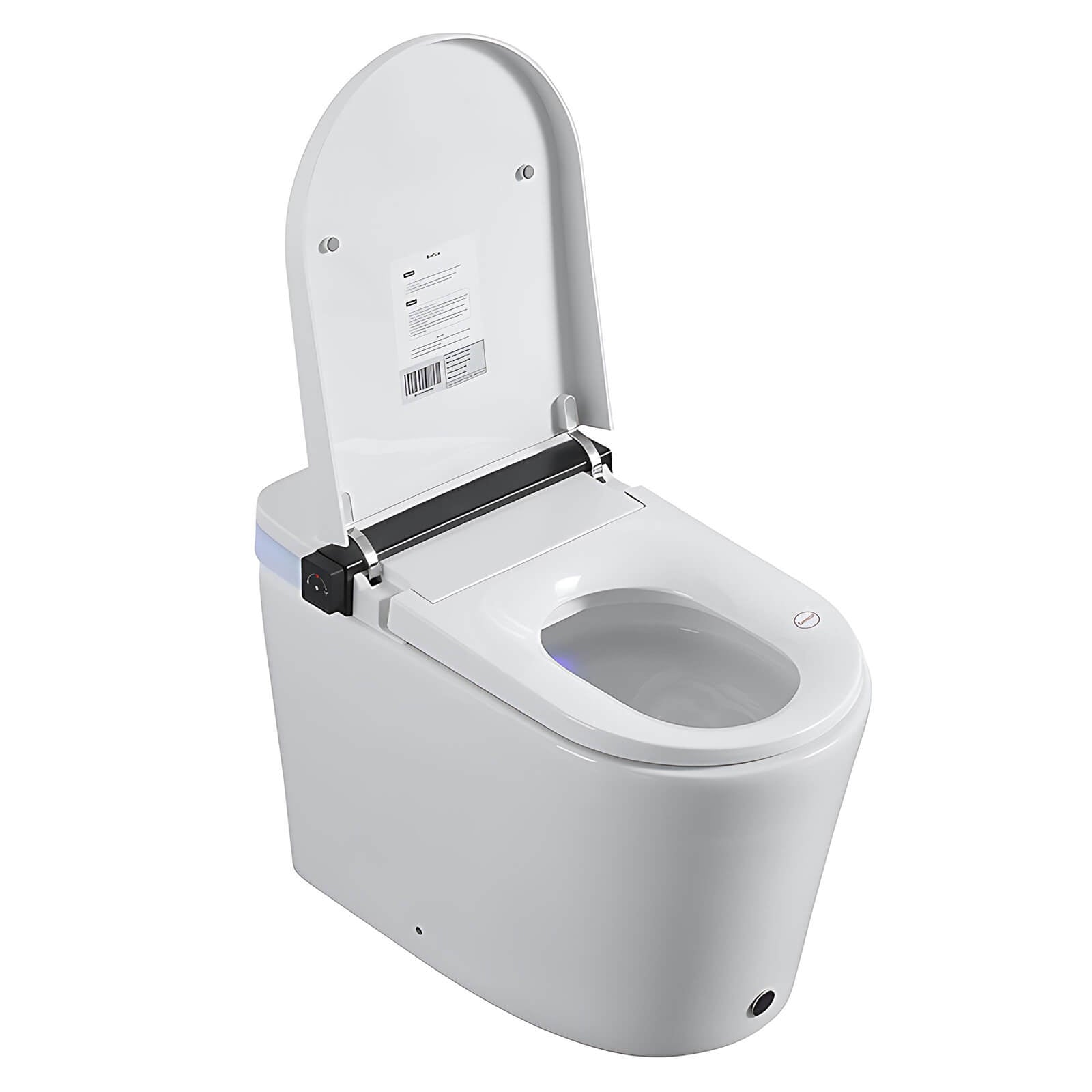 touch free toilet lid opening with motion sensor
