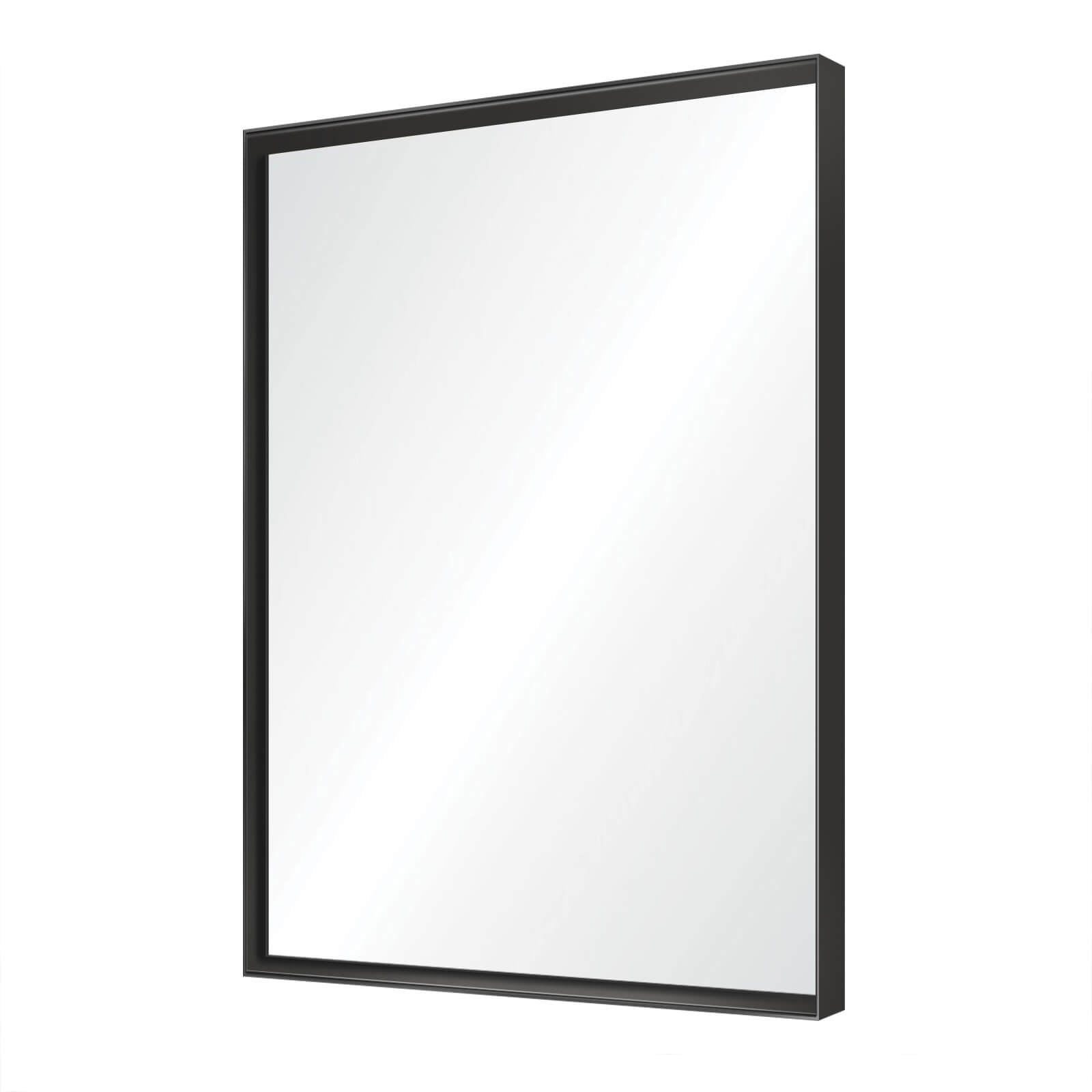 36" x 24" Aluminum Frame Bathroom Mirror with Beveled Edge