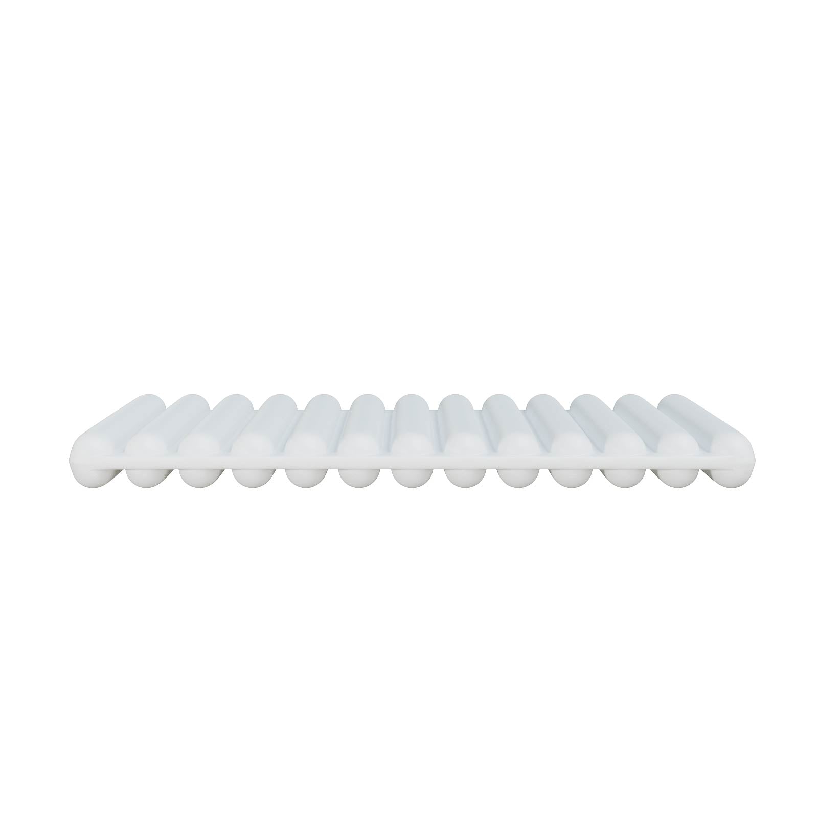 white bath pillow with durable gel construction