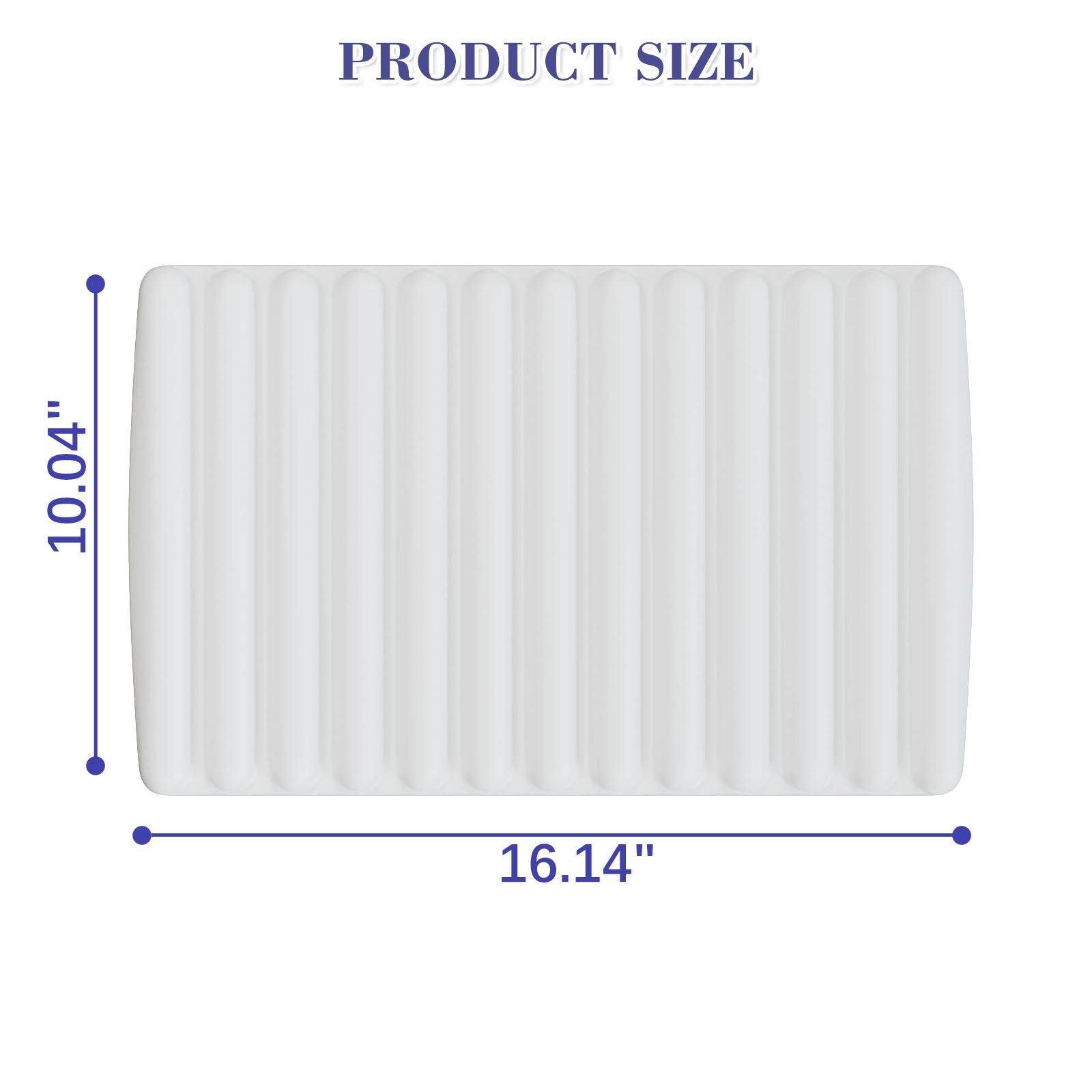 white bathtub pillow dimensions illustration