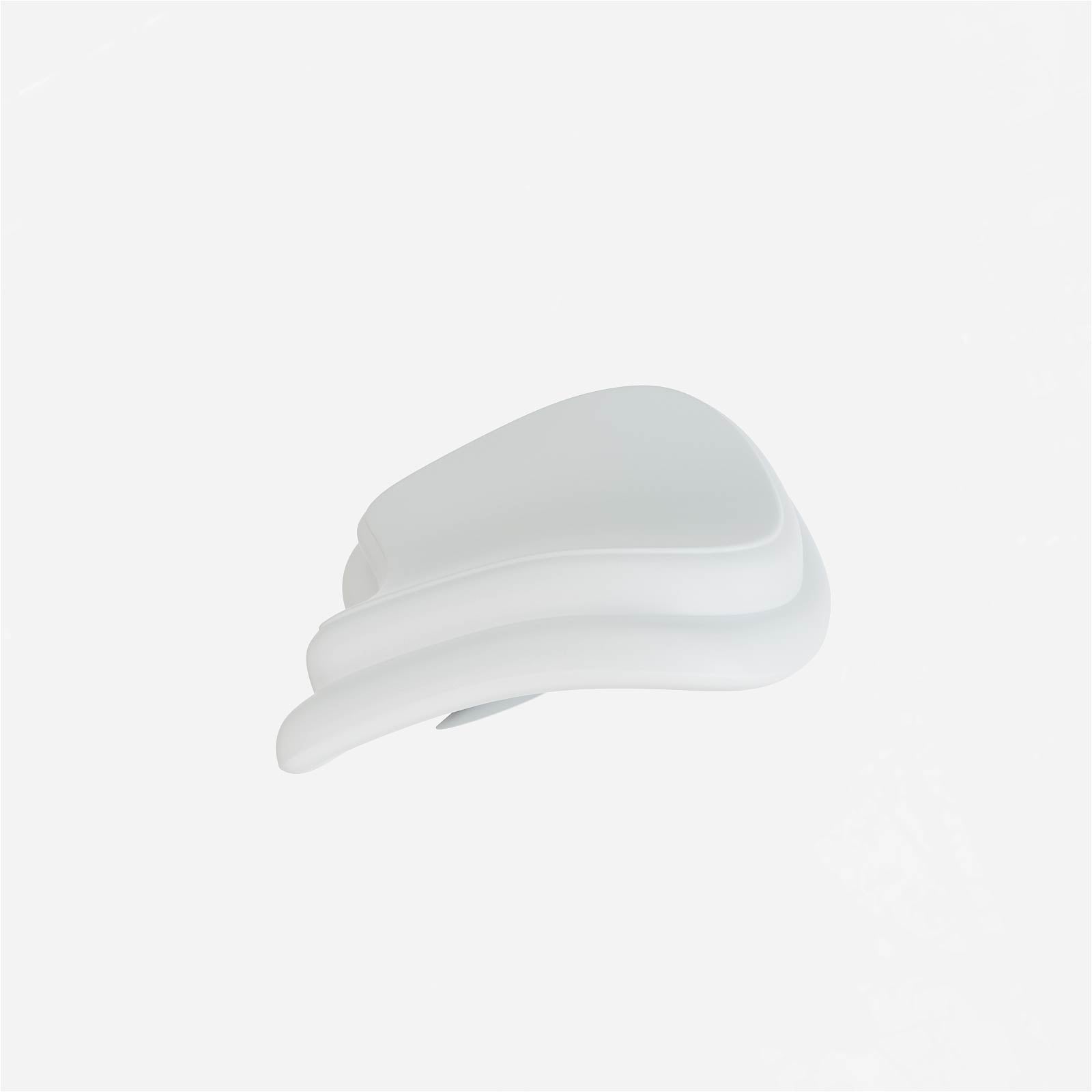 white bathtub pillow with ergonomic contour