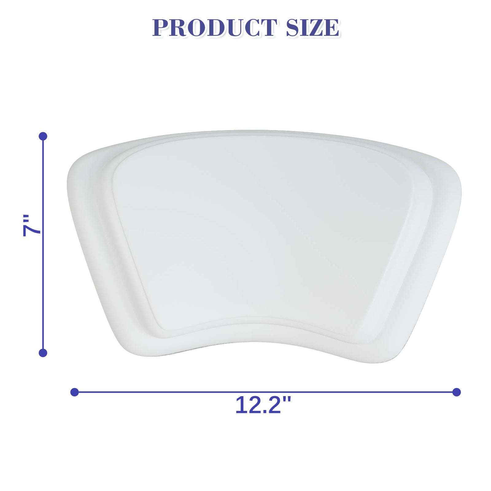 white polyurethane bath pillow dimensions