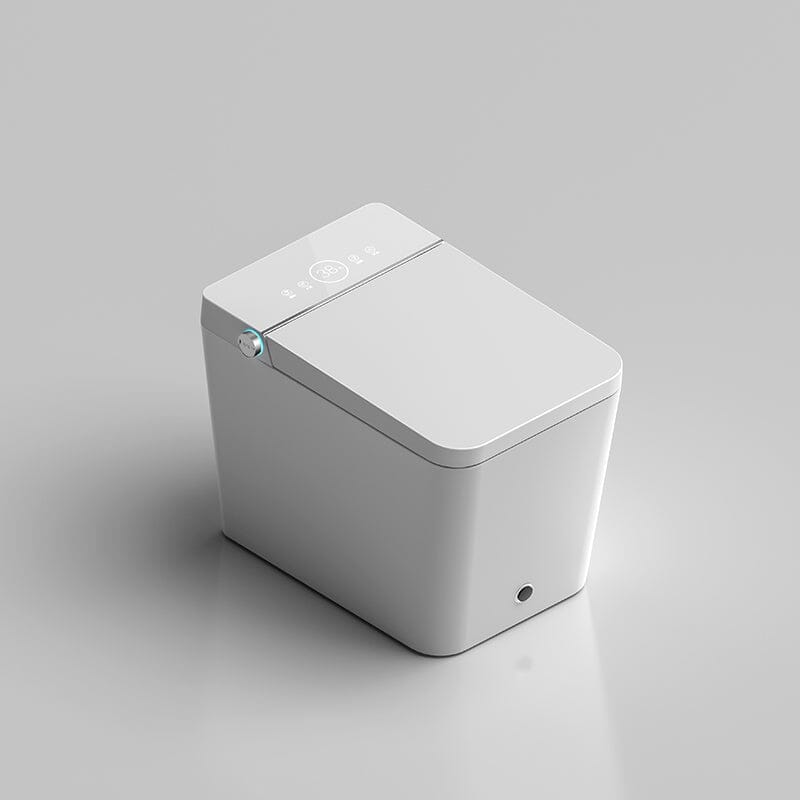 Modern Floor Mounted Small Size Square Smart Toilet for Small Bathrooms