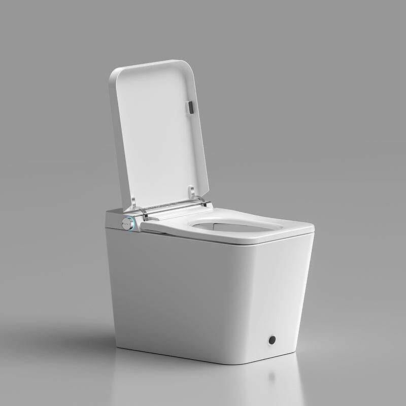 Modern Floor Mounted Small Size Square Smart Toilet for Small Bathrooms