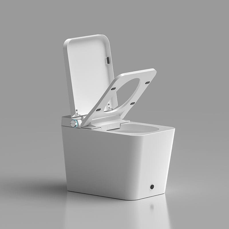 Modern Floor Mounted Small Size Square Smart Toilet for Small Bathrooms