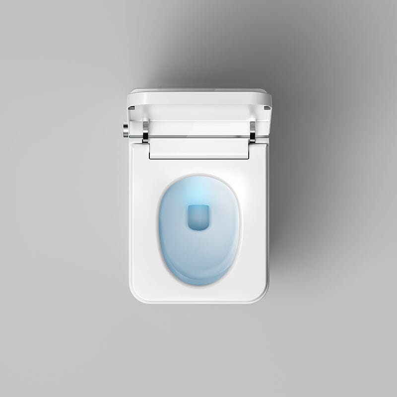 Modern Floor Mounted Small Size Square Smart Toilet for Small Bathrooms