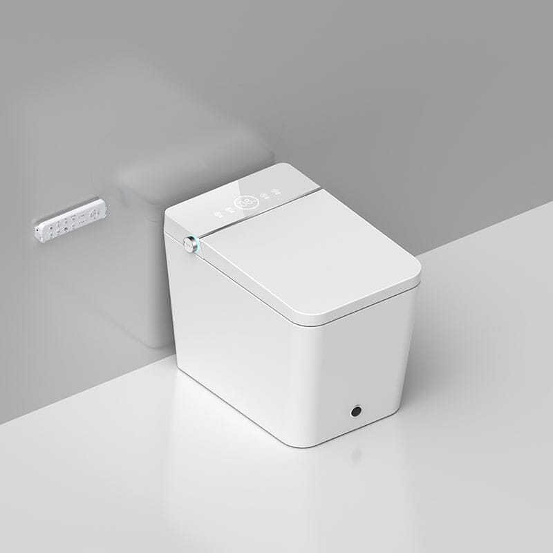 Modern Floor Mounted Small Size Square Smart Toilet for Small Bathrooms