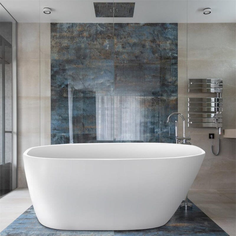 Giving Tree 59" Acrylic Egg Shape Free Standing Tub for Bathroom