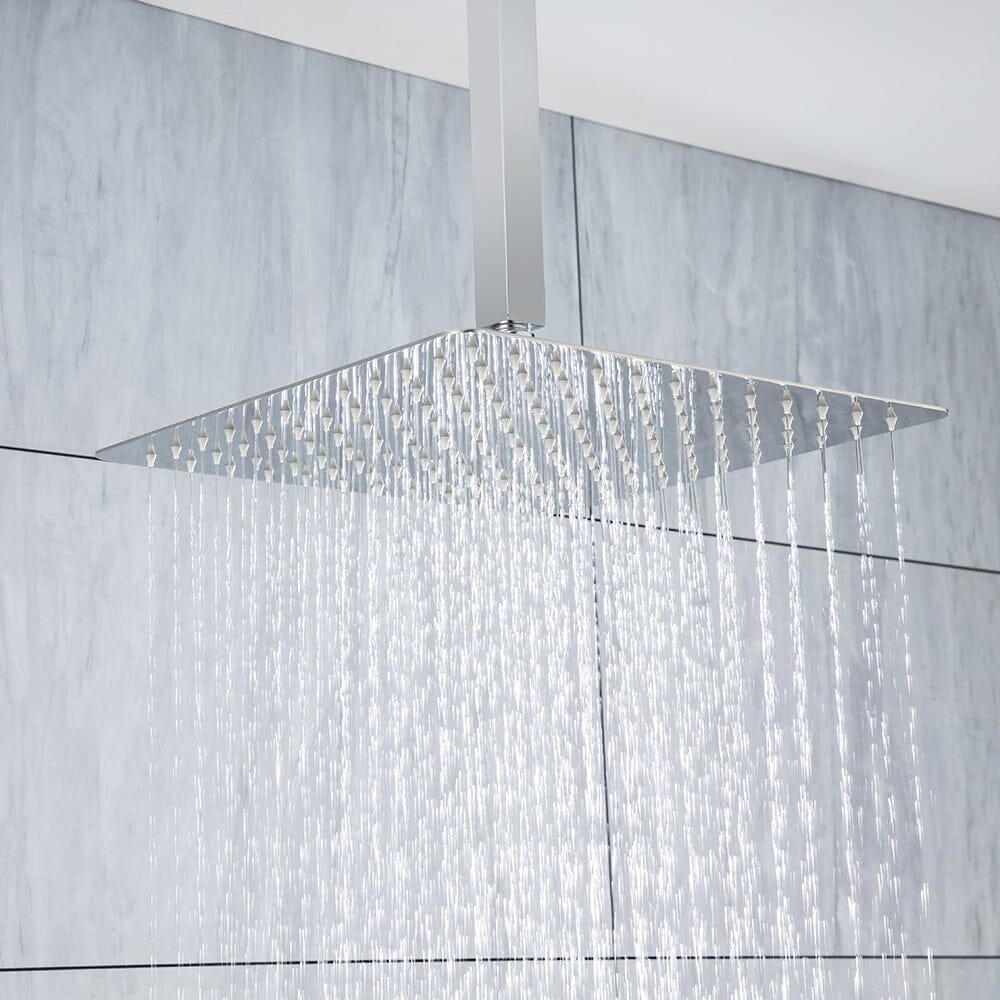 Ceiling Mount Shower 2 Spray Patterns with 12 in. Rain Shower Head Systems
