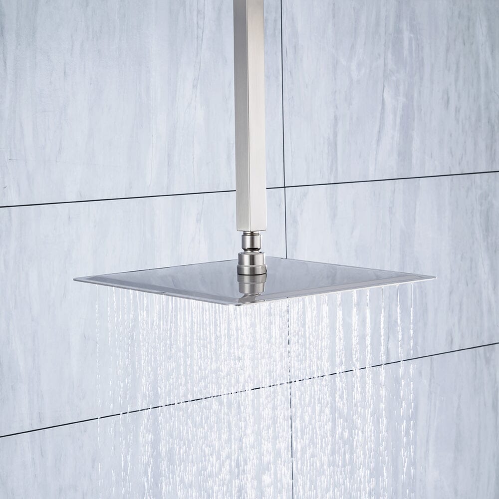 Ceiling Mount Shower 2 Spray Patterns with 12 in. Rain Shower Head Systems