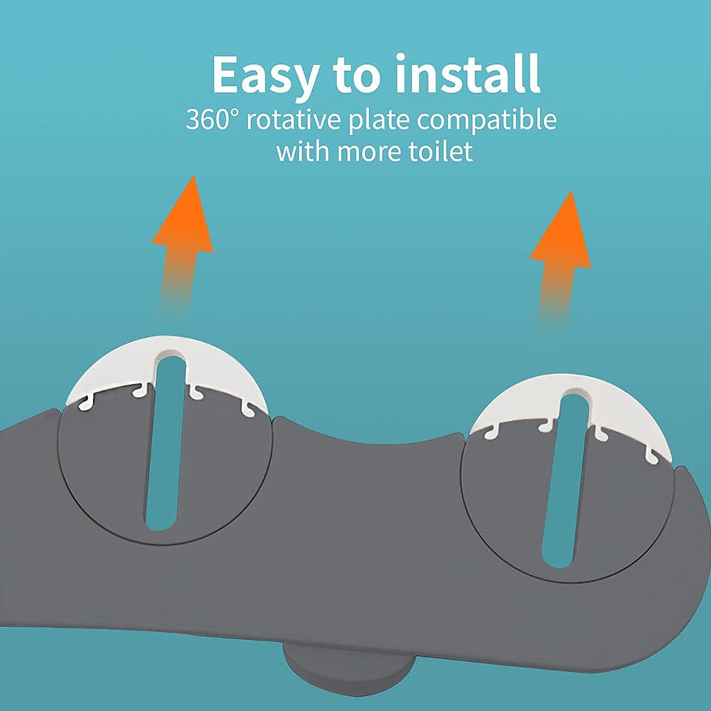 Bidet Toilet Attachment Adjustable Non-Electric Self Cleaning Retractable Nozzles for Rear & Feminine Wash