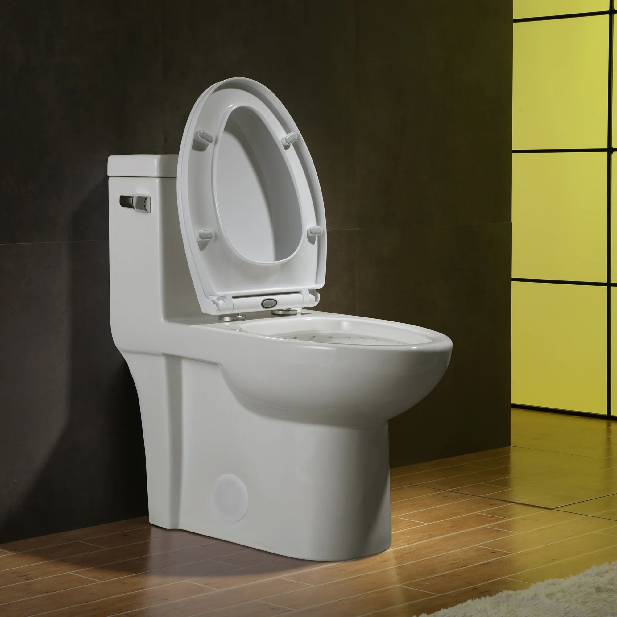 1.28 GPM (Water Efficient) One-Piece ADA Elongated Toilet, Soft Close Seat Included (cUPC Approved) - 28"x 14.5"x 29"