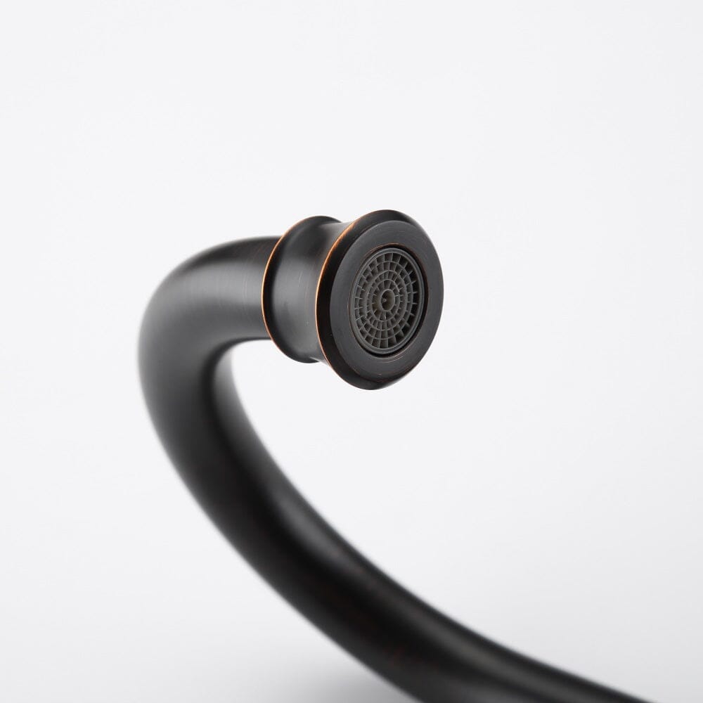 Giving Tree 2-Handle 4-Inch Oil Rubbed Bronze Bathroom Faucet, Bathroom Vanity Sink Faucets with Pop-up Drain and Supply Hoses