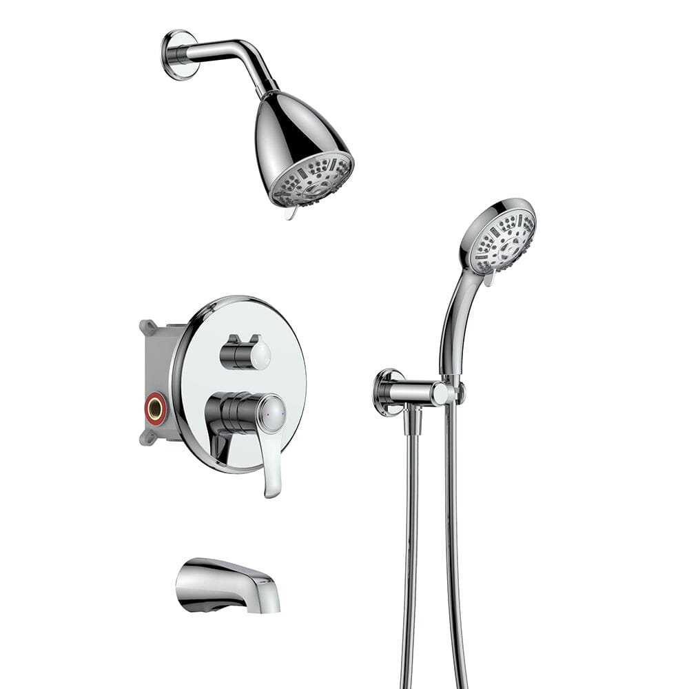 8 Spray Filtered Shower Head and Hand Shower & Tub Spout Combo Set