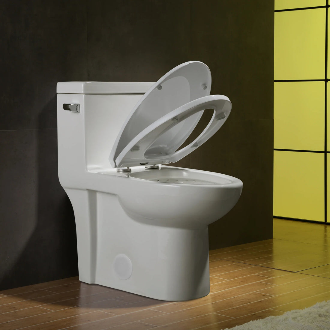 1.28 GPM (Water Efficient) One-Piece ADA Elongated Toilet, Soft Close Seat Included (cUPC Approved) - 28"x 14.5"x 29"
