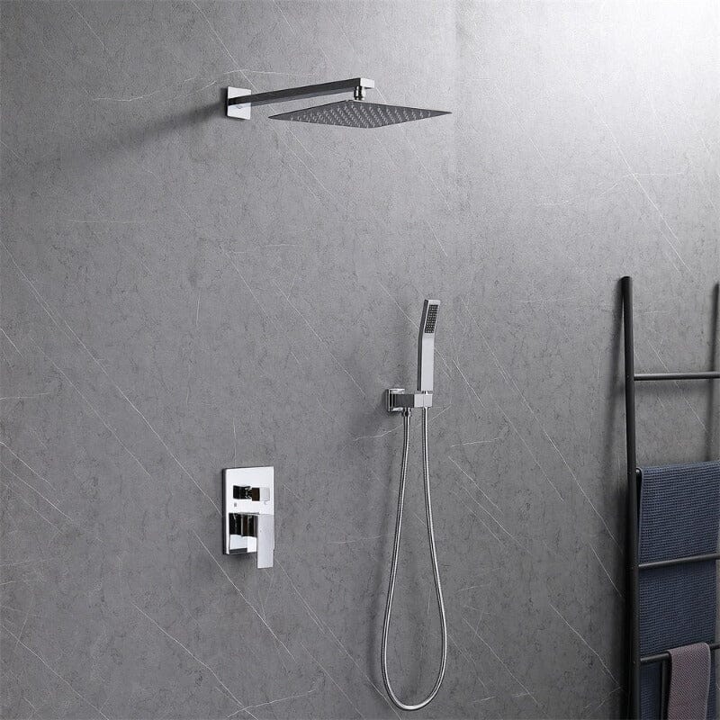 Giving Tree Shower Faucet Sets Wall Mounted with 10" Rainfall Shower Head and Handheld