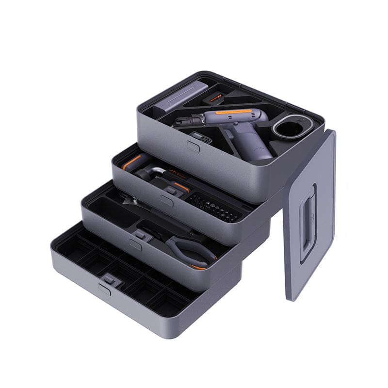 JIMIHOME Home Repair Tool Kit Set of 97 Pieces with Cordless Power Drill for House Renovation