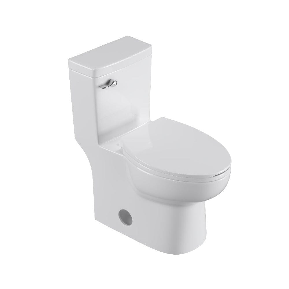 Giving Tree One-Piece Elongated Toilet Siphon Jet 1.28GPF Flushing with Bidet Sprayer