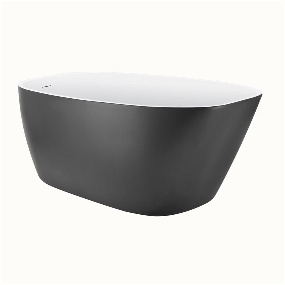 Mokleba 63" Acrylic End Drain Freestanding Tub with Pop-up Drain