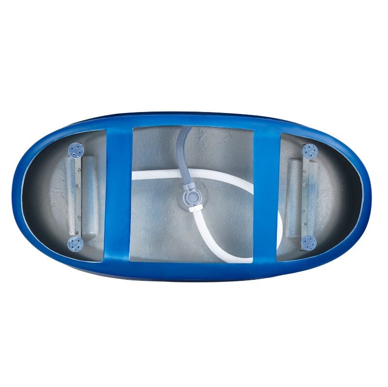 Mokleba 63" Acrylic Modern Bathtub Oval Shape Freestanding Soaking Tub